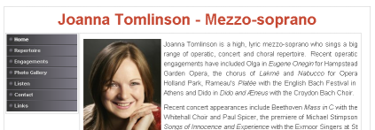 Screenshot of JoannaTomlinson.org.uk